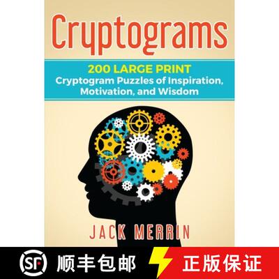 【3-4周达】Cryptograms: 200 LARGE PRINT Cryptogram Puzzles of Inspiration, Motivation, and Wisdom [9781951557003]
