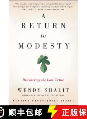【3-4周达】A Return to Modesty: Discovering the Lost Virtue [9781476756653]