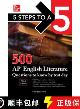【3-4周达】5 Steps to a 5: 500 AP English Literature Questions to Know by Test Day, Third Edition [9781260474732]