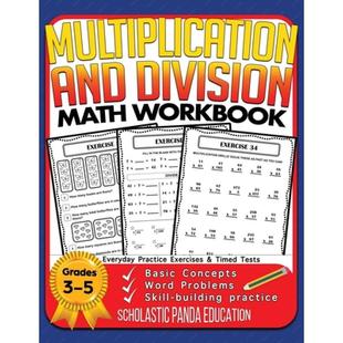 Probl... Workbook 4th and 4周达 3rd for Concepts Basic Multiplication Word Division 5th Grades Math 9781953149060