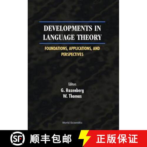 【3-4周达】精装 Developments In Language Theory: Foundations, Applications, And Perspectives - Procee... [9789810243807]
