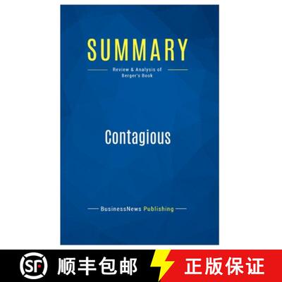 【3-4周达】Summary: Contagious: Review and Analysis of Berger's Book [9782511041666]