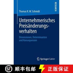 Unternehmerisches Preisänderungsverhalten Konsequenzen 9783834940124 und 4周达 Determinanten Dimensionen