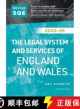 【3-4周达】Revise SQE The Legal System and Services of England and Wales 2025/26: SQE1 Revision Guide [9781917183239]