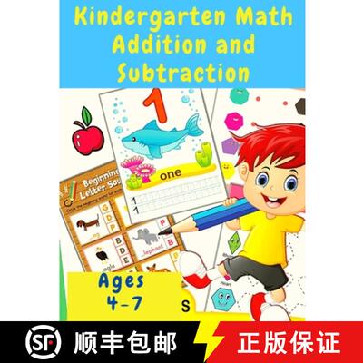 【3-4周达】Kindergarten Math Workbook: Counting and Writing Numbers, Addition, Subtracting, Shapes, P... [9781805477372]