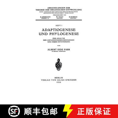 【3-4周达】Adaptiogenese und Phylogenese: Zur Analyse der Anpassungserscheinungen und Ihrer Entstehung [9783642902246]