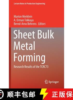 【3-4周达】Sheet Bulk Metal Forming : Research Results of the TCRC73 [9783030619015]