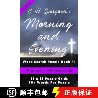 【3-4周达】C.H. Spurgeon's Morning and Evening Word Search Puzzle Book #1 (6 x 9): January 1st to Feb... [9781988938431]