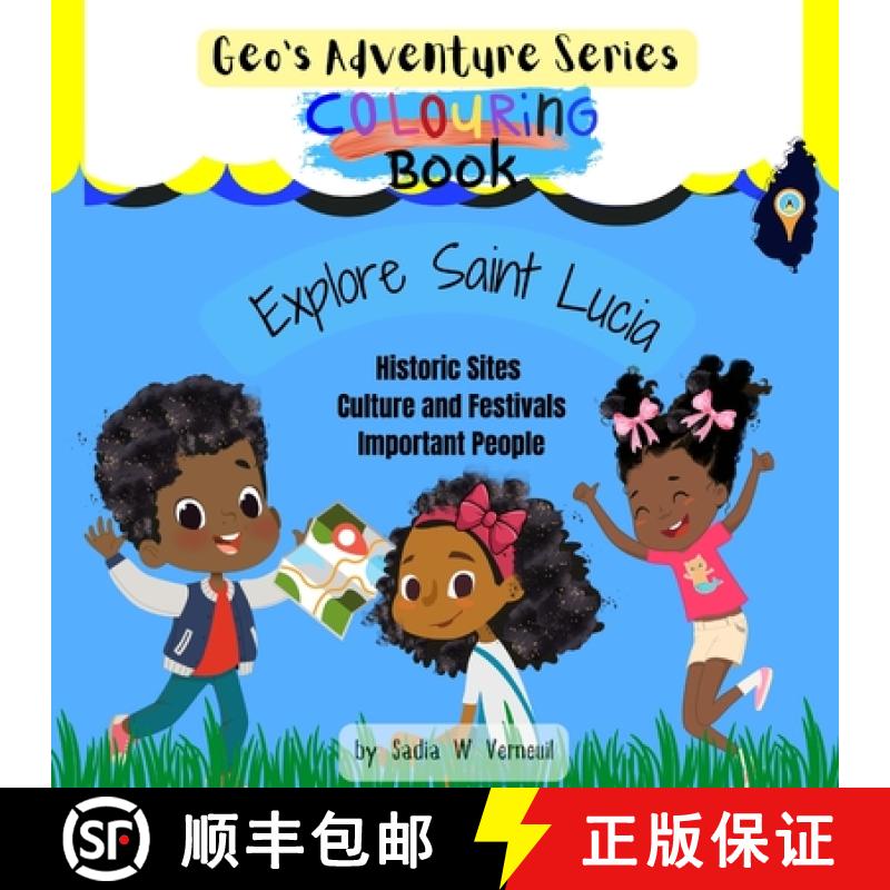 【2-3周达】Geo's Adventure Series Colouring Book: Explore Saint Lucia [9781387845804]