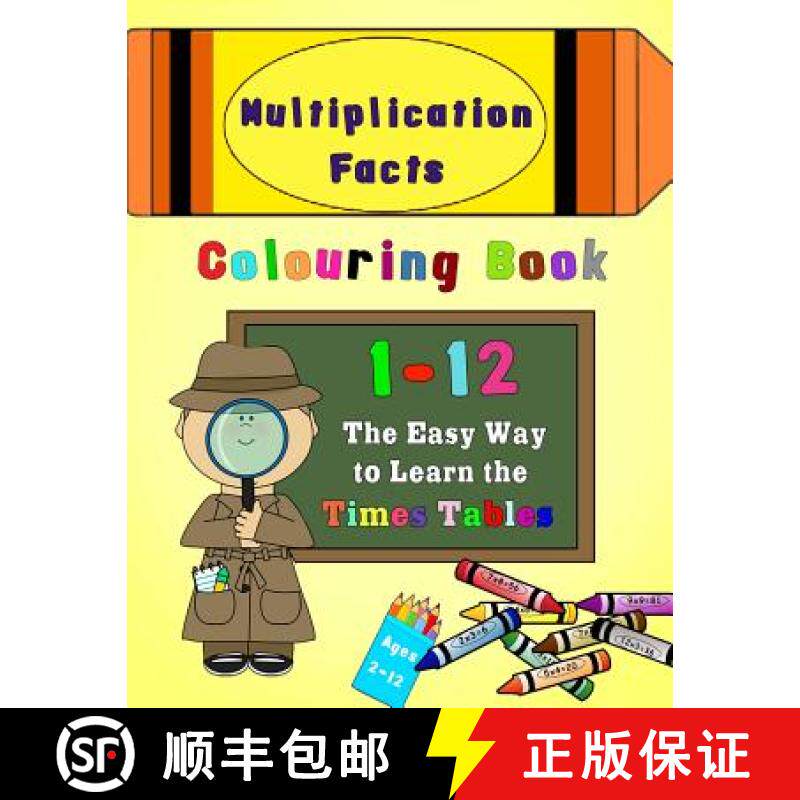 【3-4周达】Multiplication Facts Colouring Book 1-12: The Easy Way to Learn the Times Tables [9781897384800]
