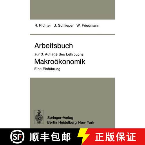 【3-4周达】Arbeitsbuch Zur 3. Auflage Des Lehrbuchs Makroökonomik -- Eine Einführung [9783540092988]