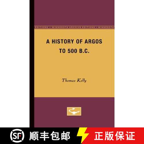 【3-4周达】A History of Argos to 500 B.C [9780816658015]