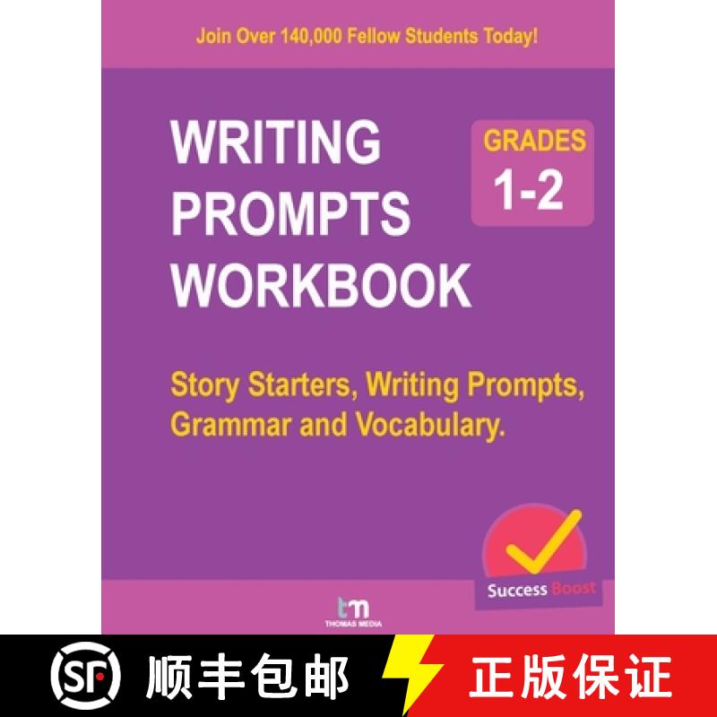【2-3周达】Writing Prompts Workbook - Grades 1-2: Story Starters, Writing Prompts, Grammar and Vocabu... [9781913366346]
