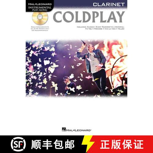 【3-4周达】Coldplay: Clarinet [With CD (Audio)] [9781476818320]