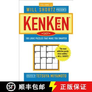 【3-4周达】Will Shortz Presents Kenken Easy, Volume 2: 100 Logic Puzzles That Make You Smarter [9780312382797]