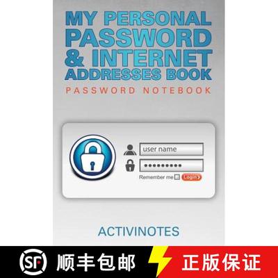 【3-4周达】My Personal Password & Internet Addresses Book - Password Notebook [9781683211464]