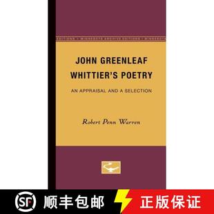 John 9780816606054 Selection 4周达 Appraisal Whittier Greenleaf and Poetry