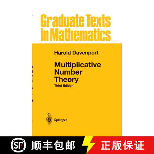 【3-4周达】精装 Multiplicative Number Theory (3rd ed. 2000) [9780387950976]