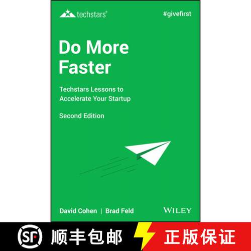 【3-4周达】精装 Do More Faster: Techstars Lessons To Accelerate Your Startup, Second Edition [Wiley经管] [9781119583288]