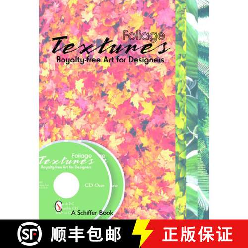 【3-4周达】Foliage Textures: Royalty Free Art for Designers: Royalty Free Art for Designers [9780764322891]