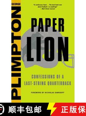 【3-4周达】Paper Lion: Confessions of a Last-String Quarterback [9780316284509]