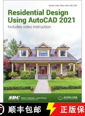 【3-4周达】Residential Design Using AutoCAD 2021 [9781630573690]