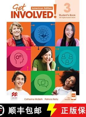 【3-4周达】Get Involved! American Edition Level 3 Student's Book with Student's App and Digital Stude... [9781380072214]