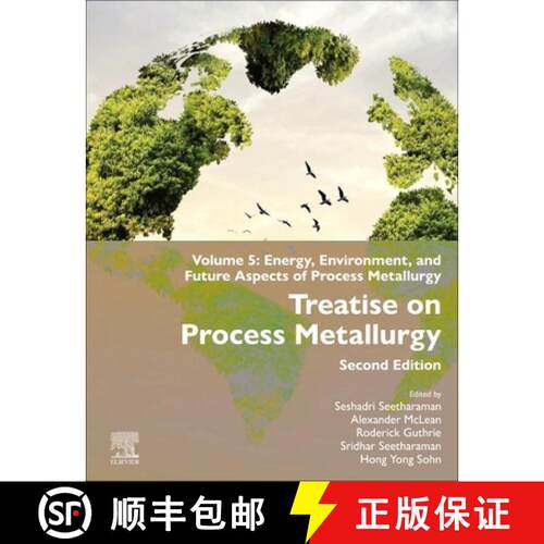 【3-4周达】精装 Treatise on Process Metallurgy: Volume 5: Energy, Environment, and Future Aspects of ... [9780443337321]