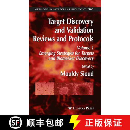 【3-4周达】精装 Target Discovery and Validation: Reviews and Protocols: Volume 1: Emerging Strategies... [9781588296566]