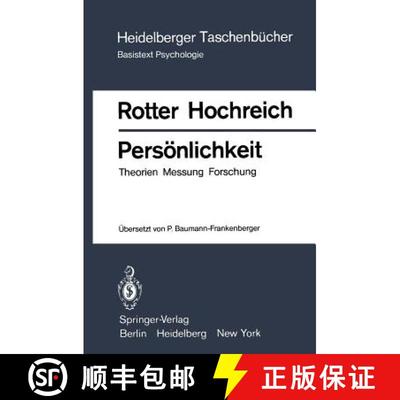 【3-4周达】Persönlichkeit: Theorien Messung Forschung [9783540094692]