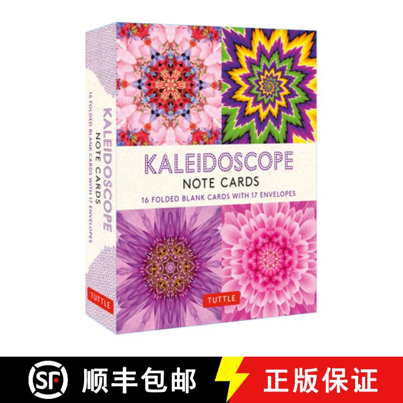 【3-4周达】Kaleidoscope, 16 Note Cards: 16 Different Blank Cards with 17 Patterned Envelopes in a Kee... [9780804851985]