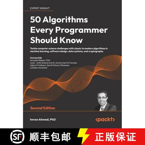 预订 精装 50 Algorithms Every Programmer Should Know - Second Edition: An unbeatable arsenal of algor... [9781837025831]