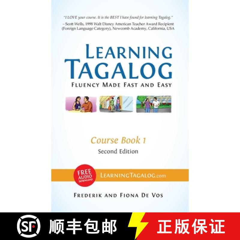 【3-4周达】Learning Tagalog - Fluency Made Fast and Easy - Course Book 1 (Part of 7-Book Set) Color +... [9783902909039]