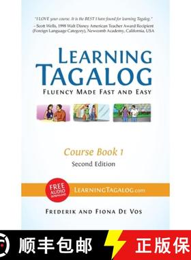 【3-4周达】Learning Tagalog - Fluency Made Fast and Easy - Course Book 1 (Part of 7-Book Set) Color +... [9783902909039]