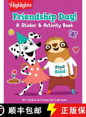【3-4周达】Friendship Day! A Sticker and Activity Book: Social Emotional Learning and Friendship Acti... [9781639620760]