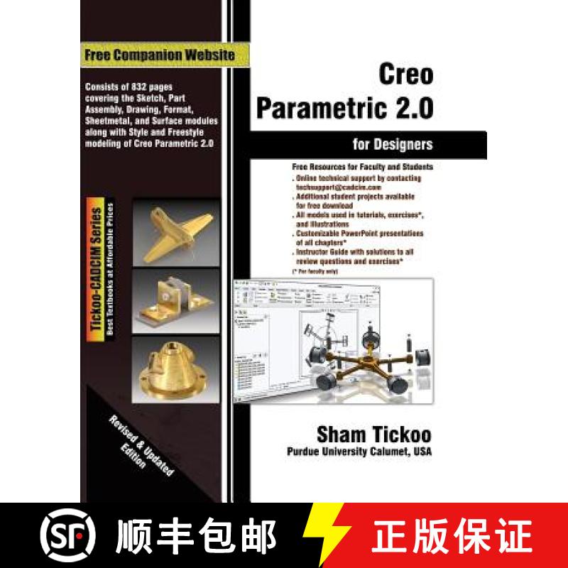 【3-4周达】Creo Parametric 2.0 for Designers [9781936646388]