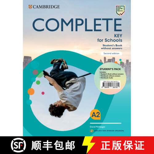 预订 Complete Key for Schools for Spanish Speakers Student's Pack (Student's Book Without Answers and... [9788490366769]