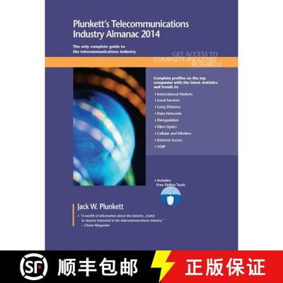 预订 Plunkett's Telecommunications Industry Almanac 2014: Telecommunications Industry Market Research... [9781608797134]