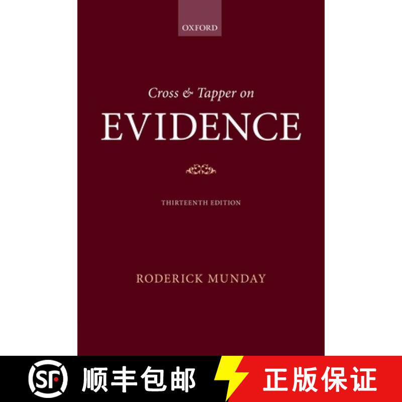 【3-4周达】Cross & Tapper on Evidence [9780199668601]