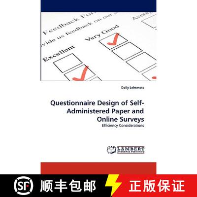【3-4周达】Questionnaire Design of Self-Administered Paper and Online Surveys [9783838363288]