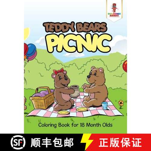 【3-4周达】Teddy Bears Picnic : Coloring Book for 18 Month Olds [9780228204961]