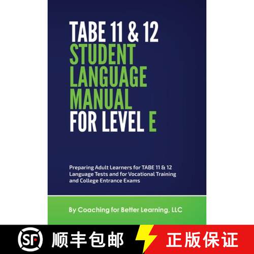 【3-4周达】TABE 11 and 12 Student Language Manual for Level E [9781737760832]