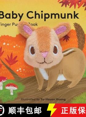 【3-4周达】Baby Chipmunk: Finger Puppet Book [9781452156125]