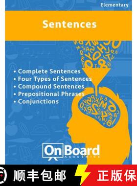 预订 Sentences: Complete Sentences, Four Types of Sentences, Compound Sentences, Prepositional Phrase... [9781630960384]