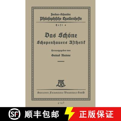 【3-4周达】Das Schoene: Schopenhauers AEsthetik [9783663155966]