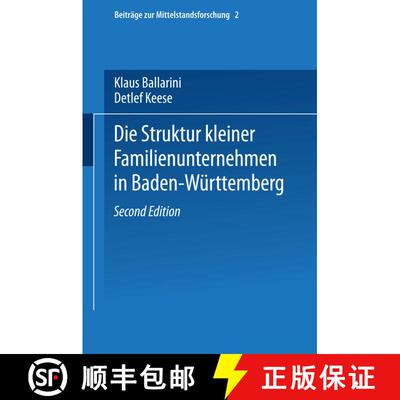 【3-4周达】Die Struktur kleiner Familienunternehmen in Baden-Württemberg [9783790808247]