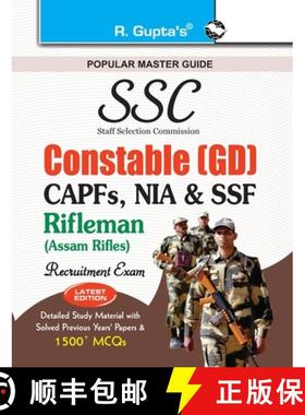 【3-4周达】Ssc: Constable (GD) (CAPFs/NIA/SSF/Rifleman-Assam Rifles) Recruitment Exam Guide [9789350120934]
