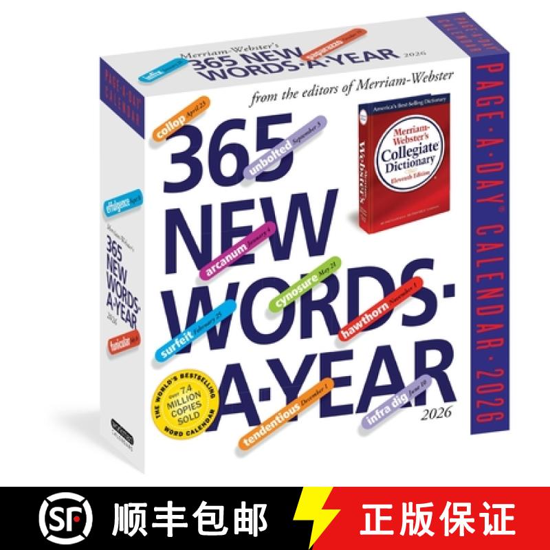 【3-4周达】365 New Words-A-Year Page-A-Day(r) Calendar 2026: From the Editors of Merriam-Webster [9781523530489]