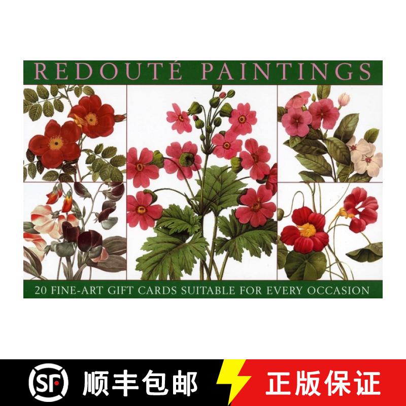 【2-3周达】20 Notecards and Envelopes: Redoute Paintings: A Delightful Pack of High-Quality Fine Art ... [9781782140092]