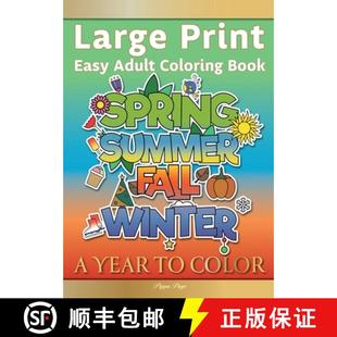 Adult Motivational Coloring Easy Large COLOR Book Seas... YEAR Print 4周达 9781913467272